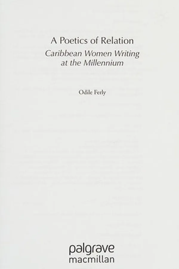 Capa de A poetics of relation