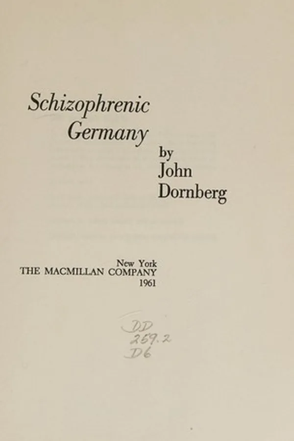 Capa de Schizophrenic Germany