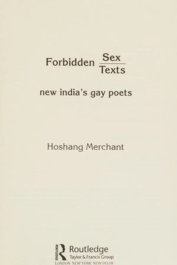 Capa de Forbidden sex, forbidden texts