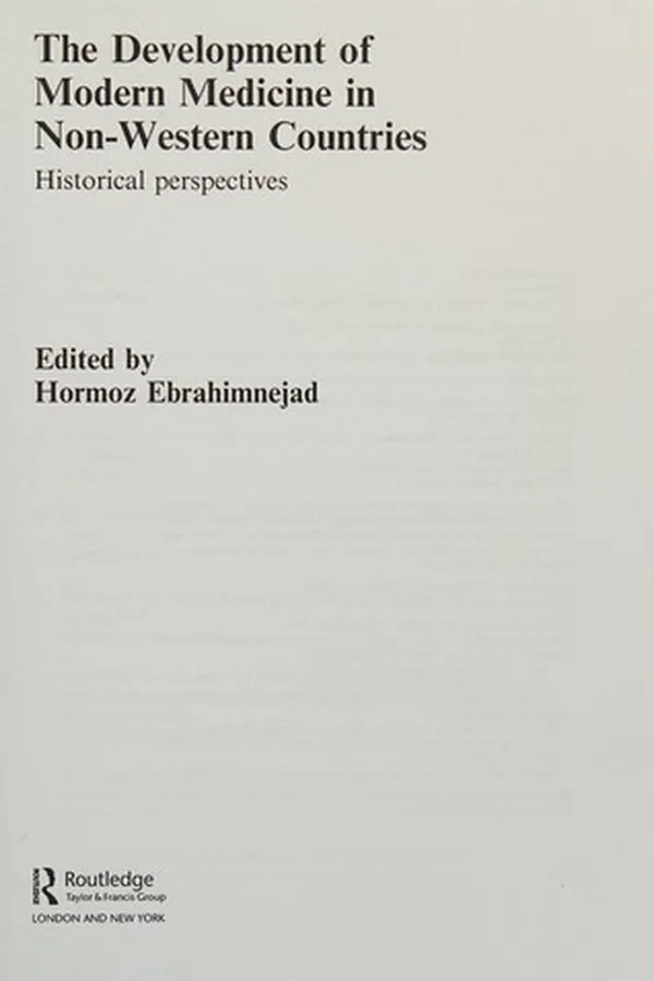 Capa de The Development of Modern Medicine in Non-Western Countries