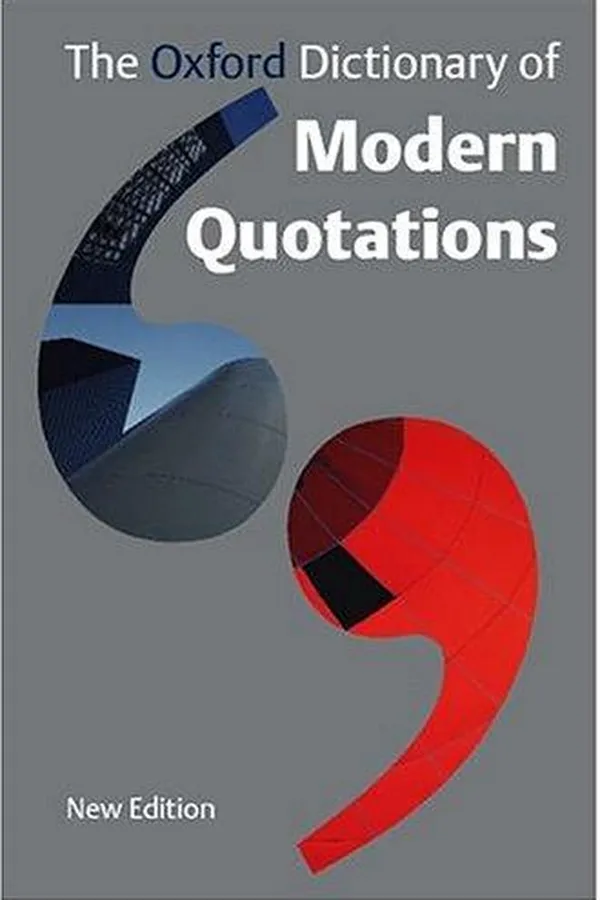 Capa de The Oxford dictionary of modern quotations