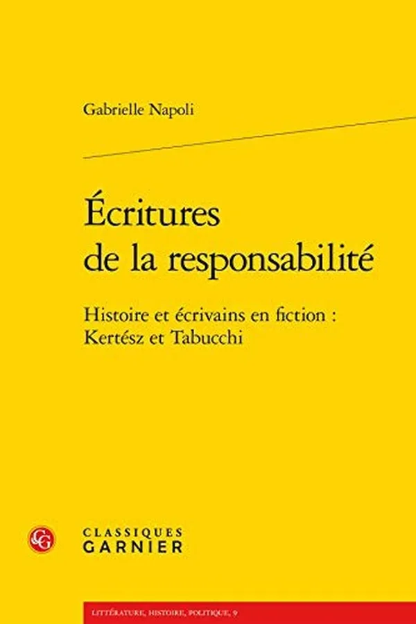 Cover of Écritures de la responsabilité
