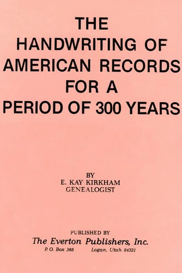 Capa de The Handwriting of American Records for a Period of 300 Years
