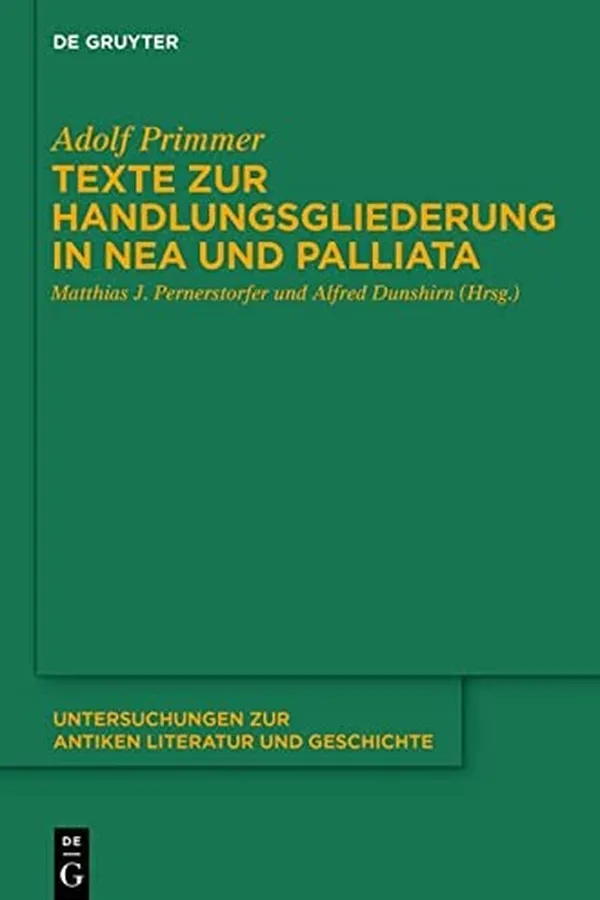 Capa de Texte Zur Handlungsgliederung in Nea und Palliata