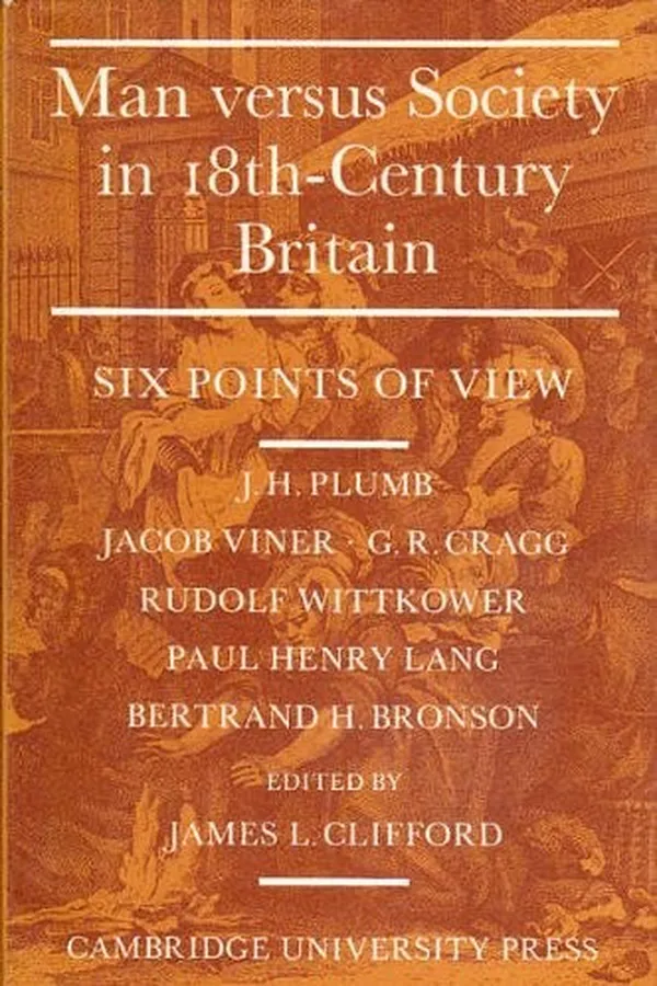 Capa de Man versus society in eighteenth-century Britain: six points of view