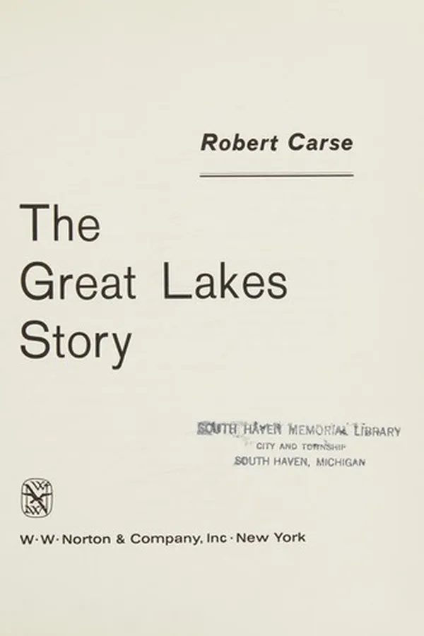 Capa de The Great Lakes story