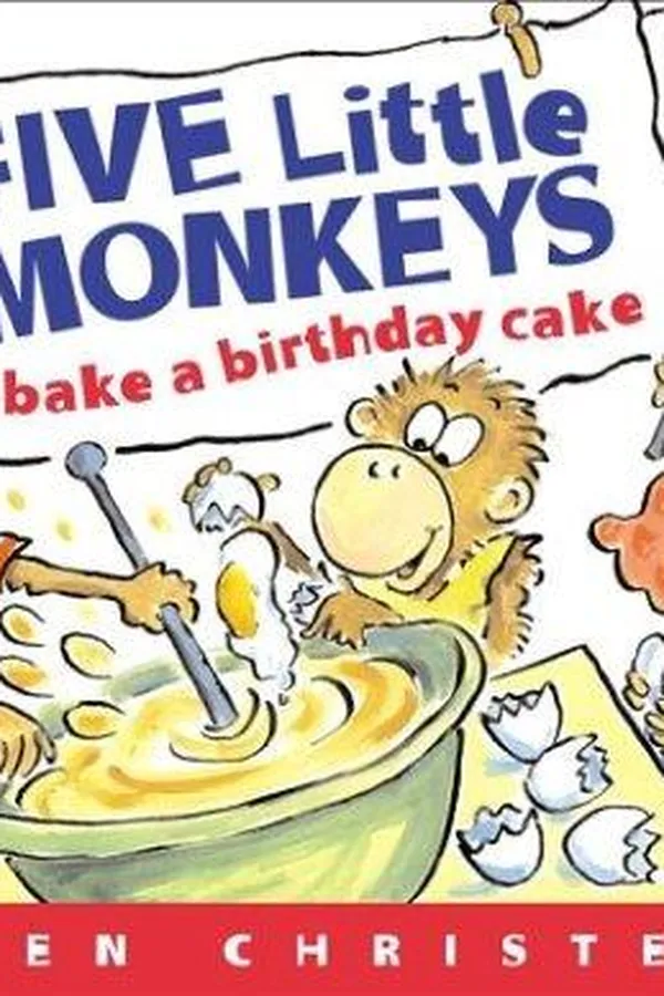 Capa de Five Little Monkeys Bake a Birthday Cake
