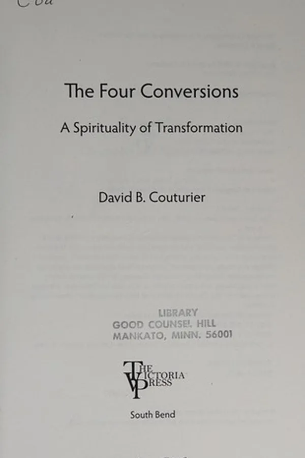 Capa de The four conversions