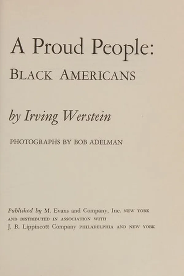 Capa de A proud people