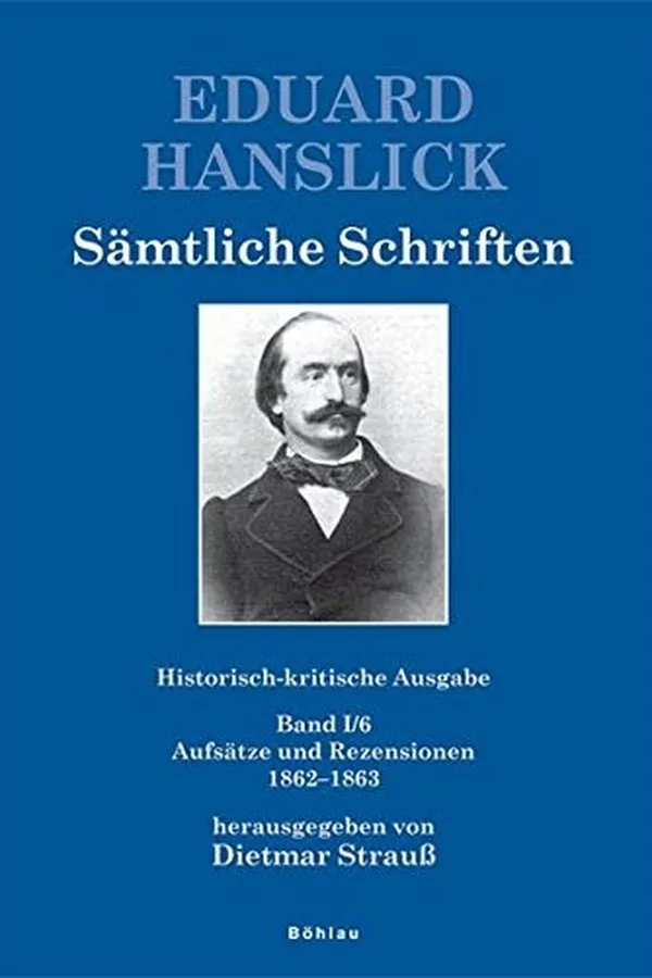 Capa de Eduard Hanslick - Sämtliche Schriften. Historisch-kritische Ausgabe