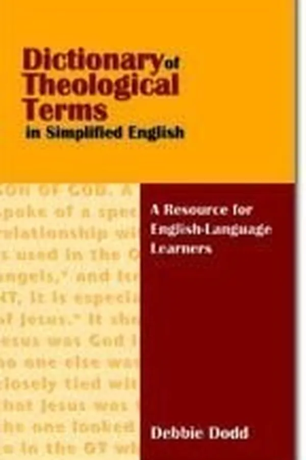 Capa de Dictionary of theological terms in simplified English
