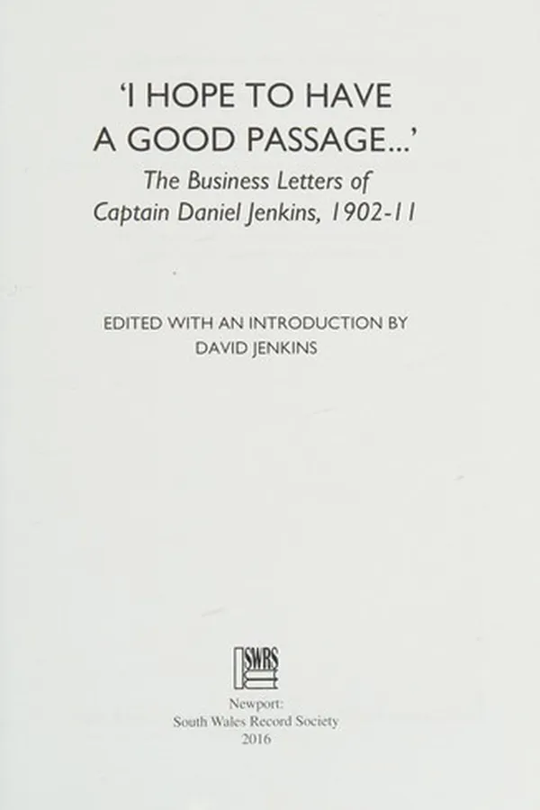 Capa de 'I Hope to Have a Good Passage...'