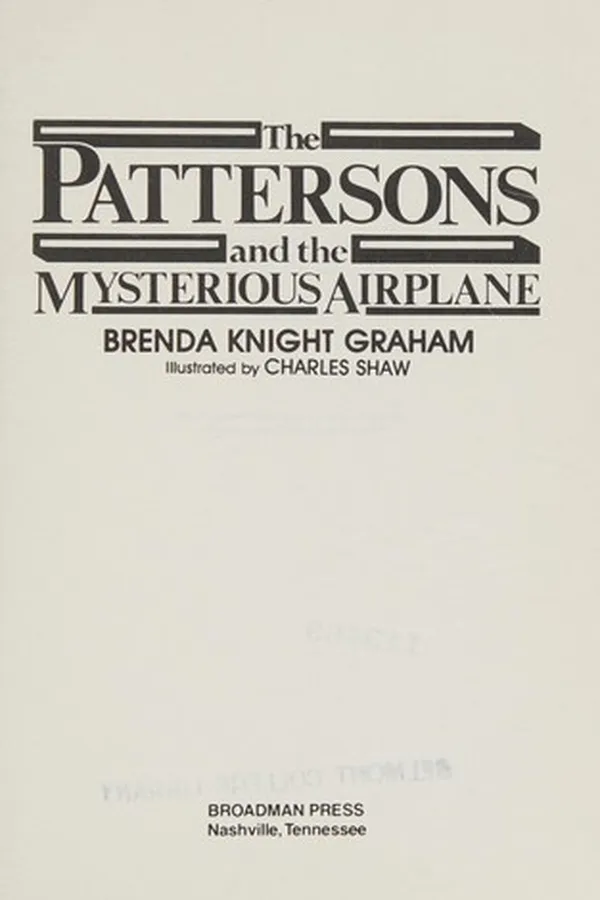 Capa de The Pattersons and the mysterious airplane