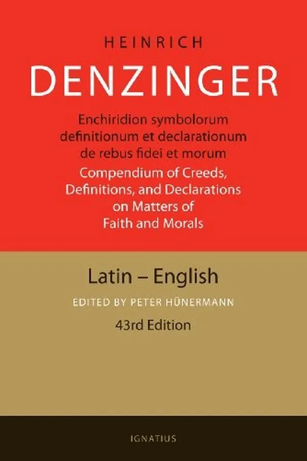 Capa de Compendium of creeds, definitions, and declarations on matters of faith and morals