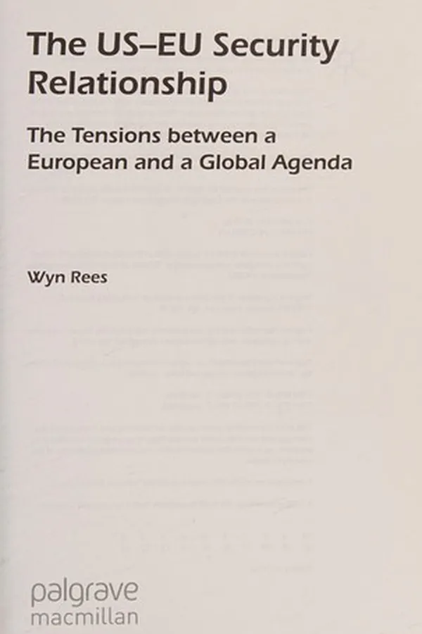 Capa de The US-EU security relationship