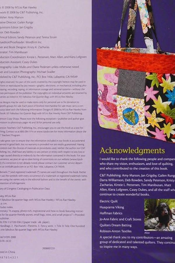 Capa de 101 fabulous fat-quarter bags with M'Liss Rae Hawley