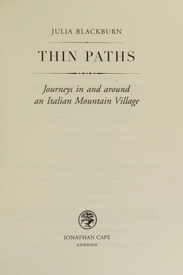 Capa de Thin paths