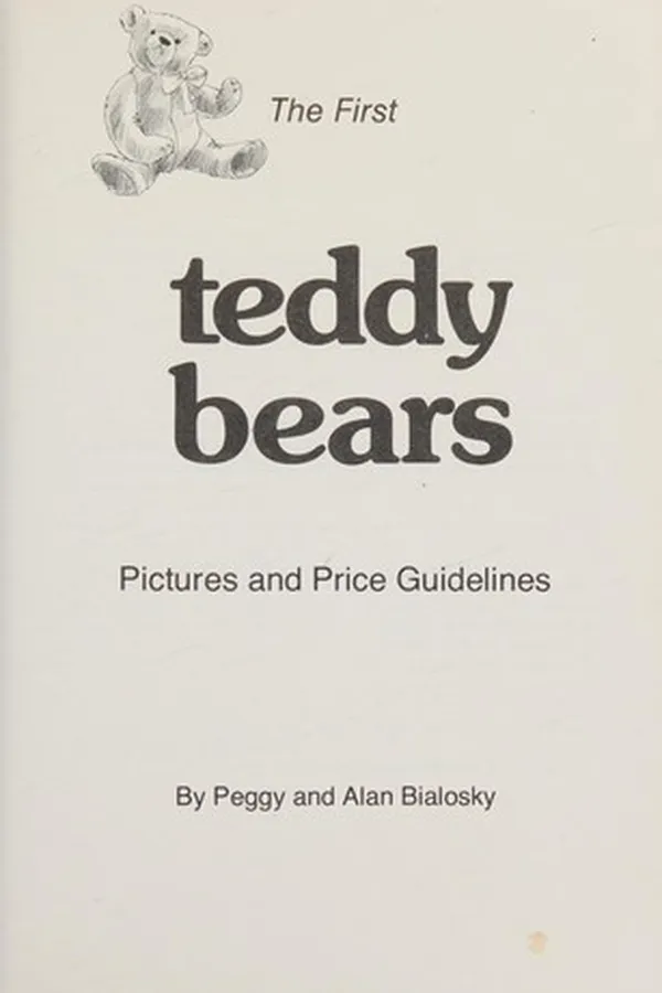 Capa de The first teddy bears