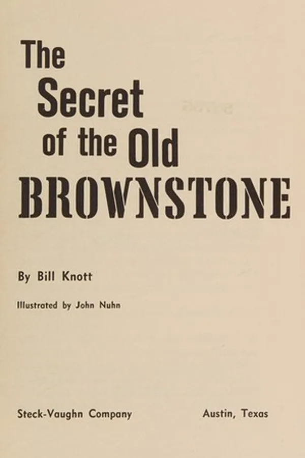 Capa de The secret of the old brownstone