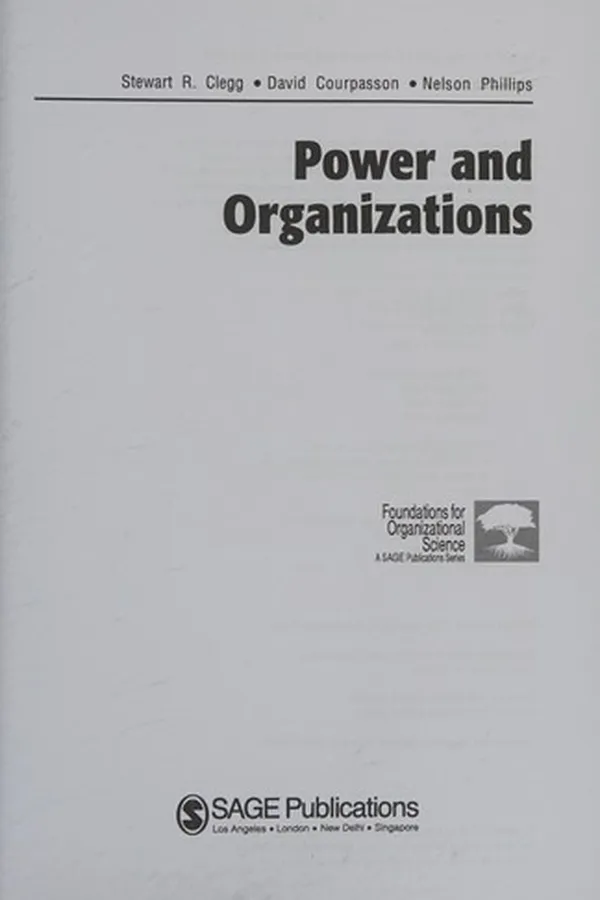 Capa de POWER AND ORGANIZATIONS