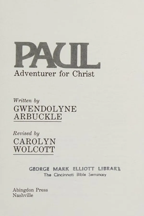 Capa de Paul, adventurer for Christ