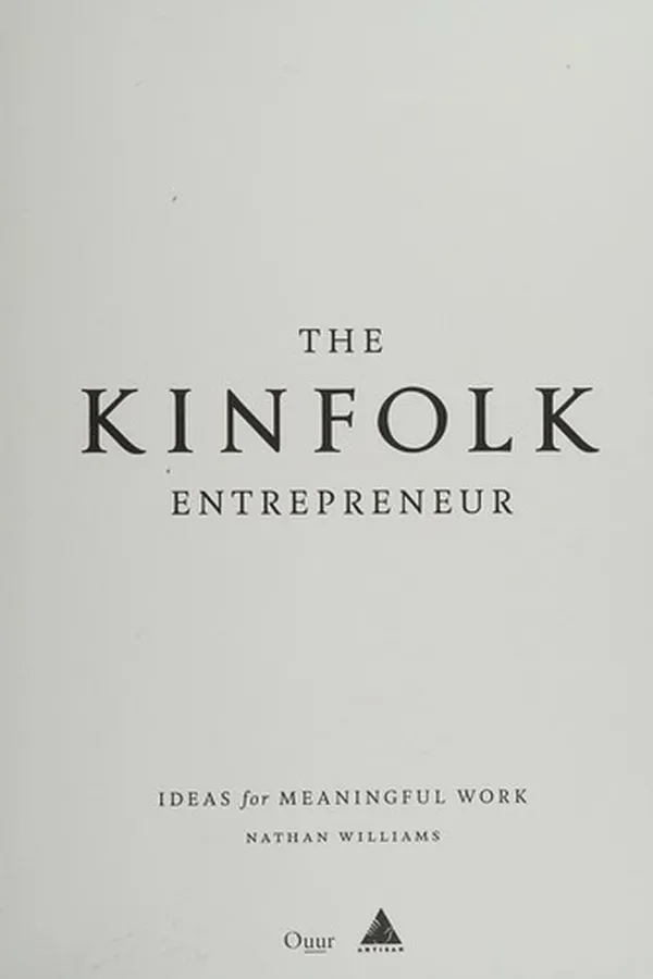 Capa de The Kinfolk entrepreneur