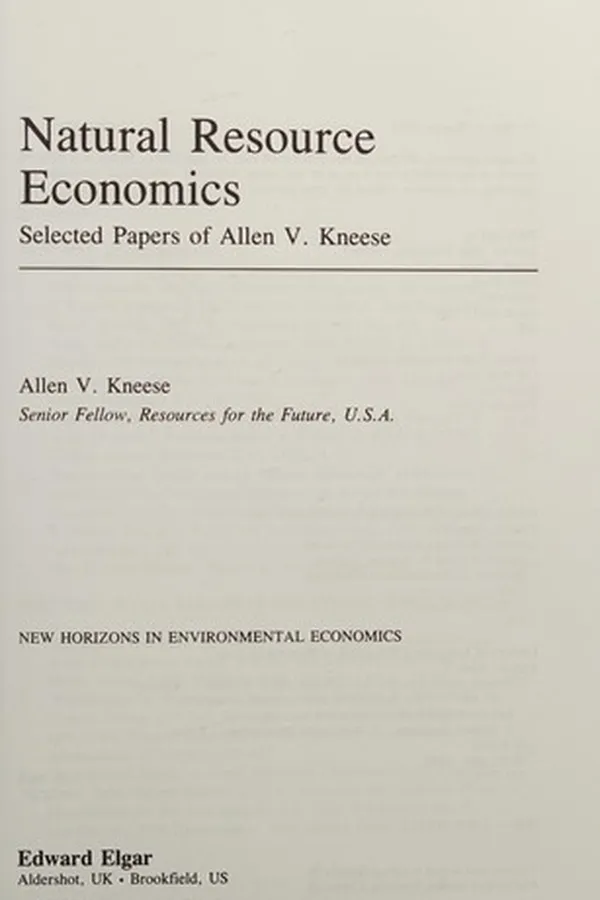 Capa de Natural resource economics