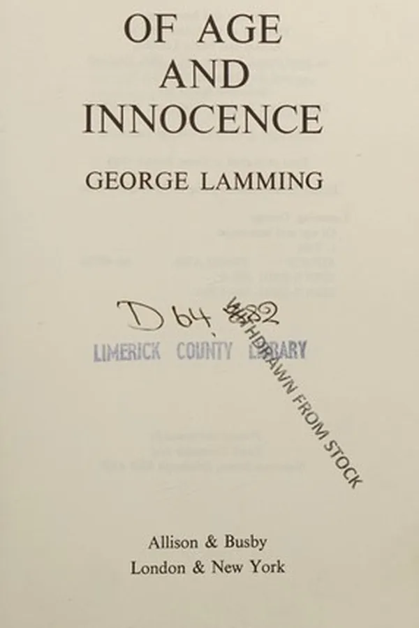 Capa de Of age and innocence
