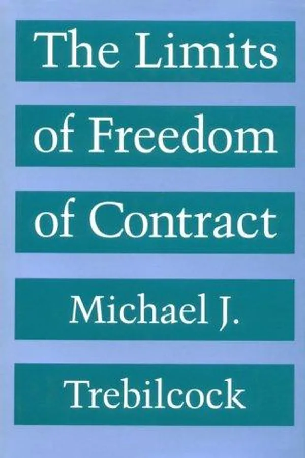 Capa de The limits of freedom of contract