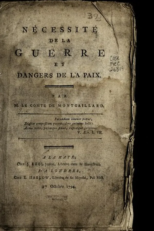Capa de Ne cessite  de la guerre et dangers de la paix