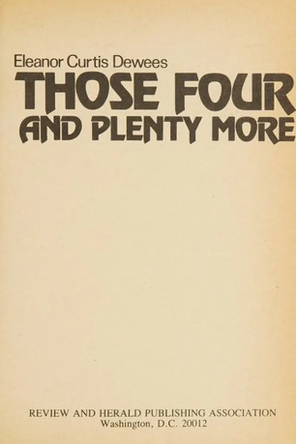 Capa de Those four and plenty more