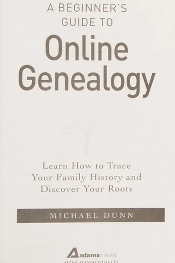 Capa de A beginner's guide to online genealogy