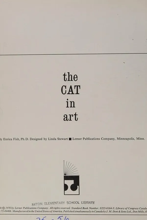 Capa de The cat in art