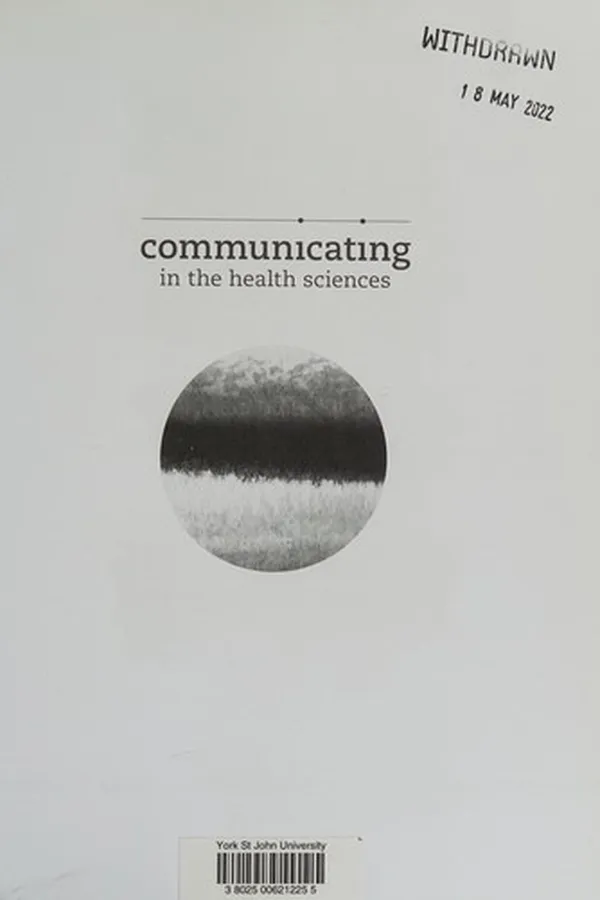 Capa de Communicating in the health sciences