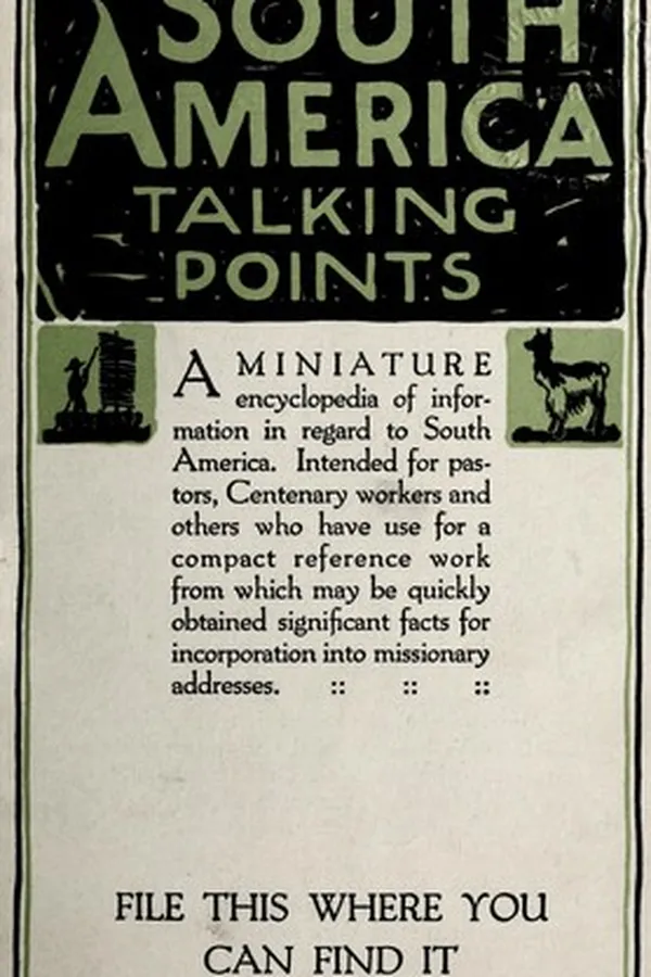 Cover of South America talking points