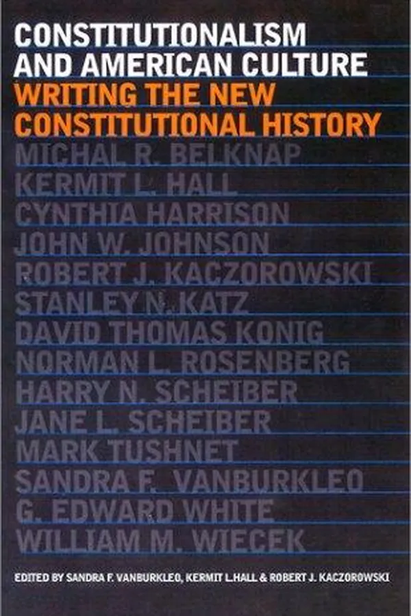 Capa de Constitutionalism and American culture