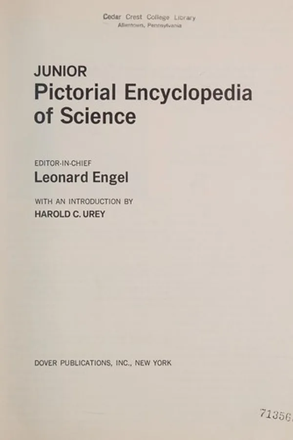Capa de Junior pictorial encyclopedia of science