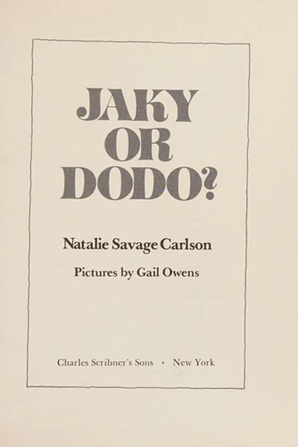 Capa de Jaky or Dodo?