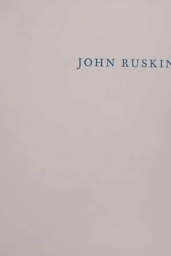 Cover of John Ruskin