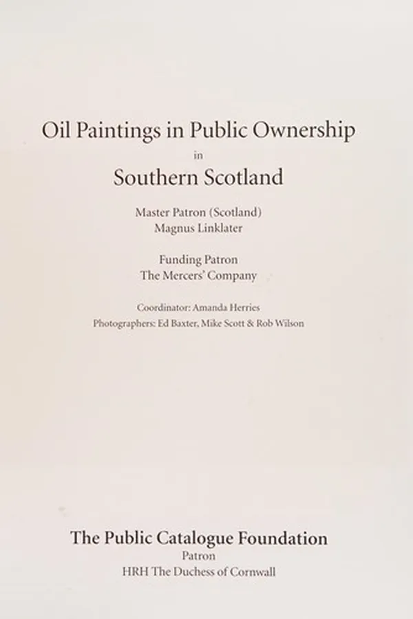 Capa de Oil Paintings in Public Ownership in Southern Scotland