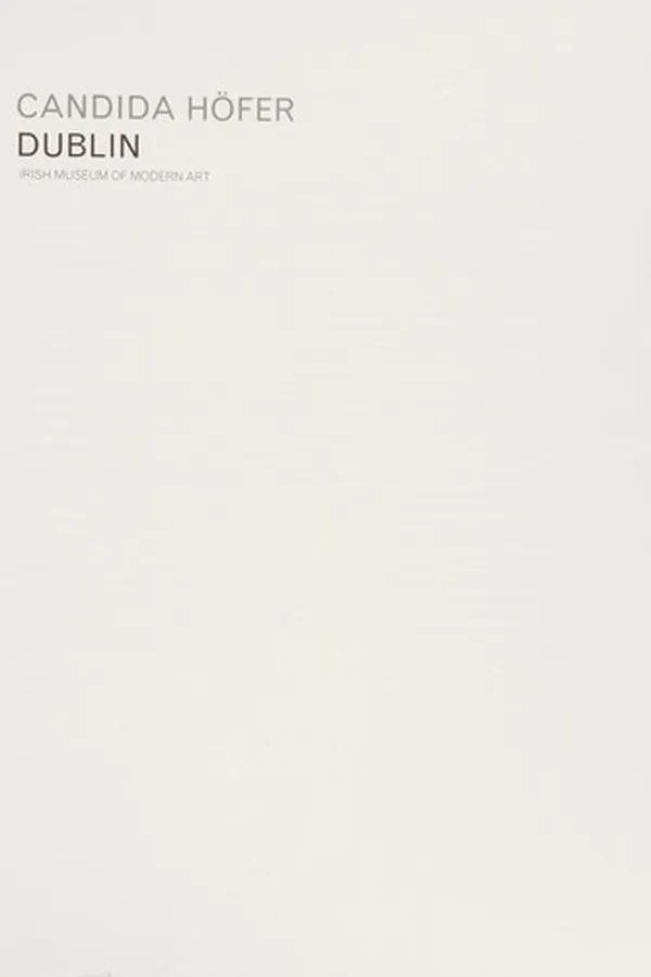 Capa de Candida Hofer