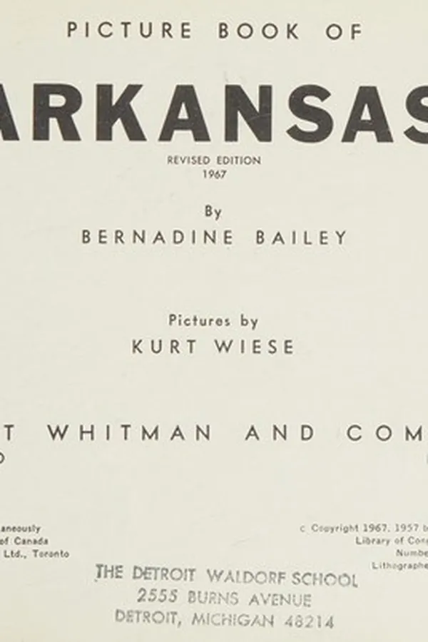 Capa de Picture book of Arkansas
