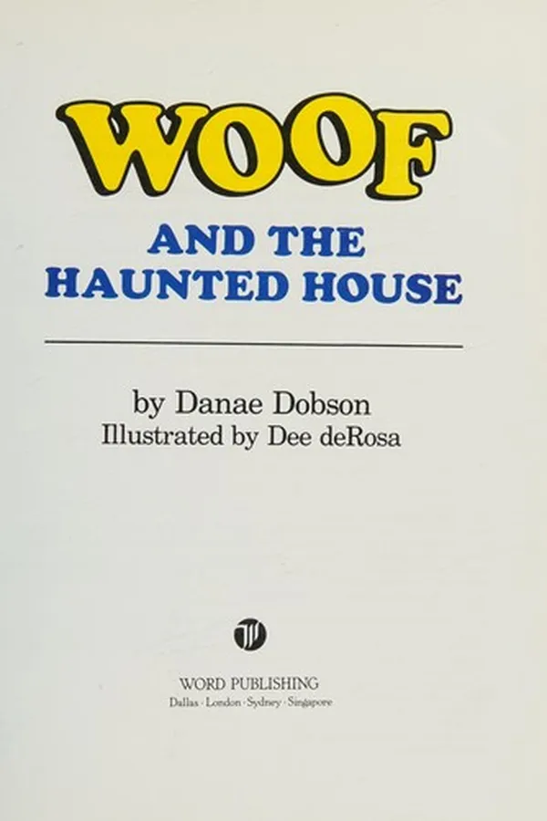 Capa de Woof and the haunted house
