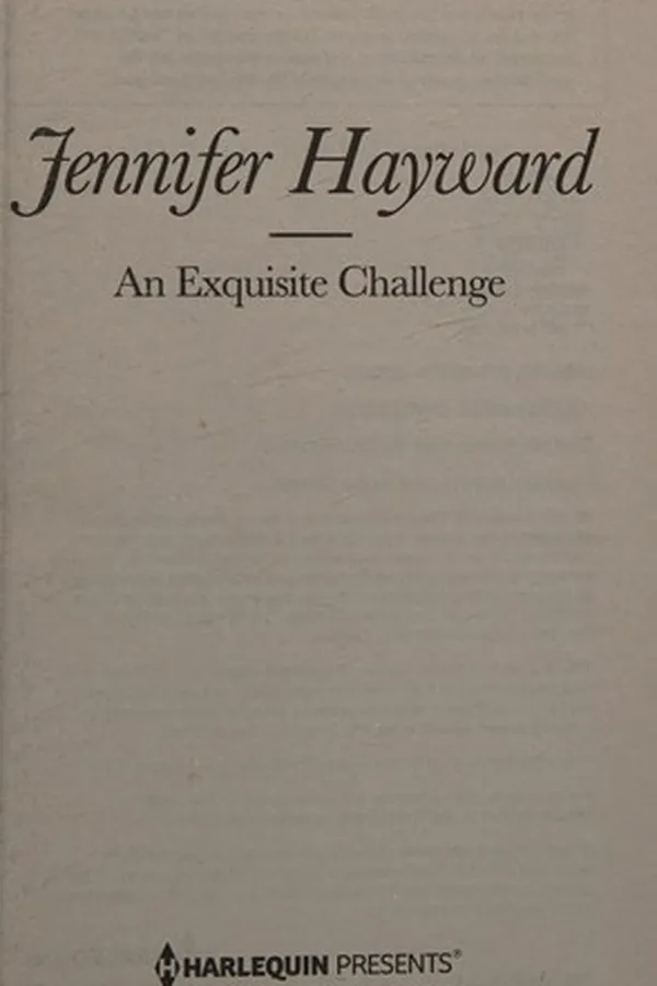 Cover of An exquisite challenge