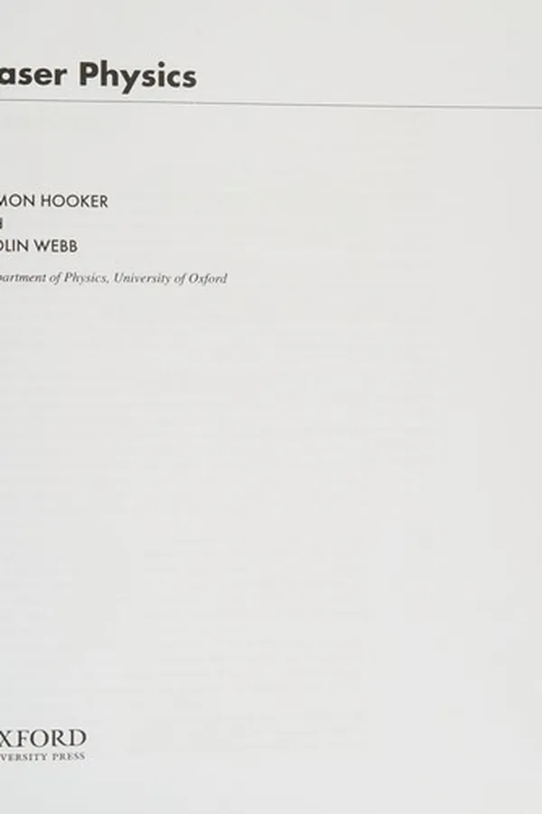 Capa de Laser physics