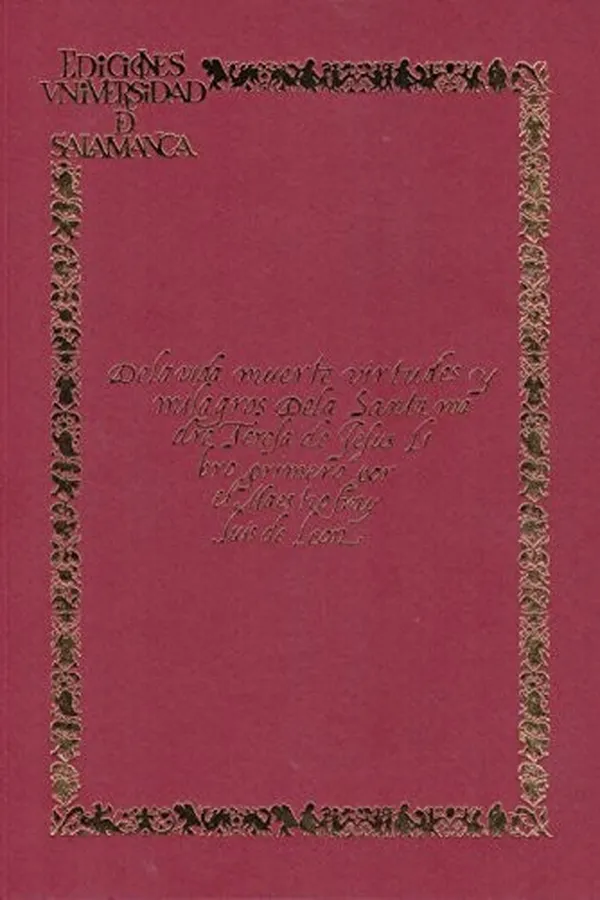 Capa de De la vida, muerte, virtudes y milagros de la Santa Madre Teresa de Jesús