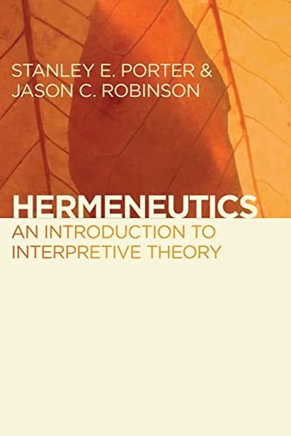 Capa de Hermeneutics and interpretive theory