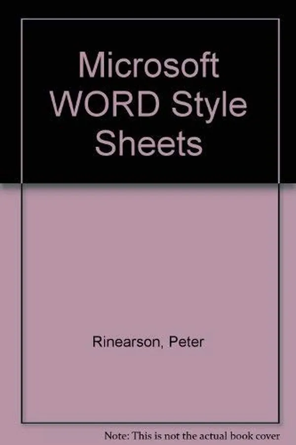 Capa de Microsoft Word style sheets