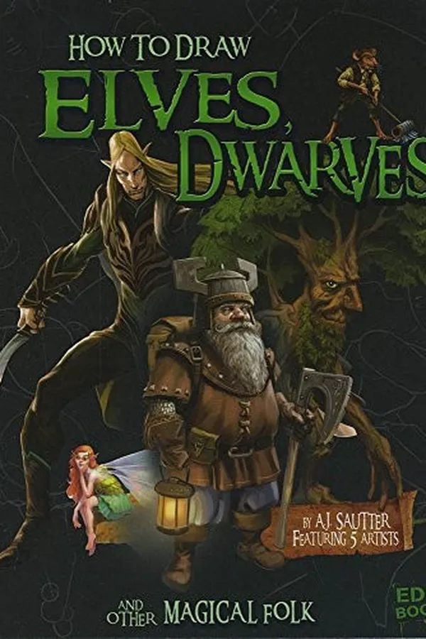 Capa de How to draw elves, dwarves, and other magical folk