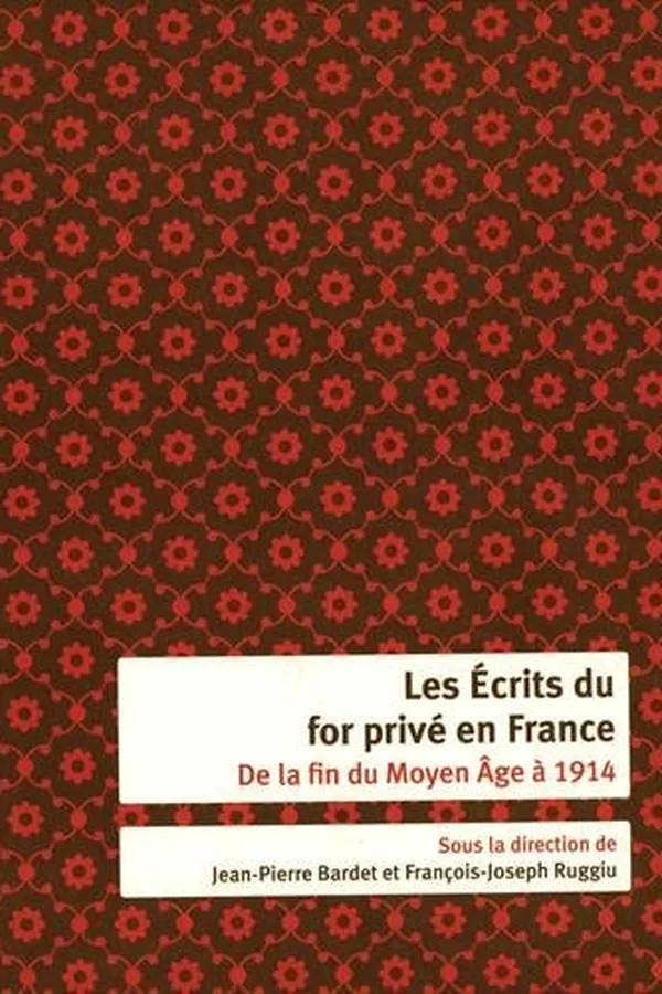 Capa de Les écrits du for privé en France